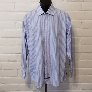 English Laundry Dress Shirt 17 1/2 Neck Flip Cuff